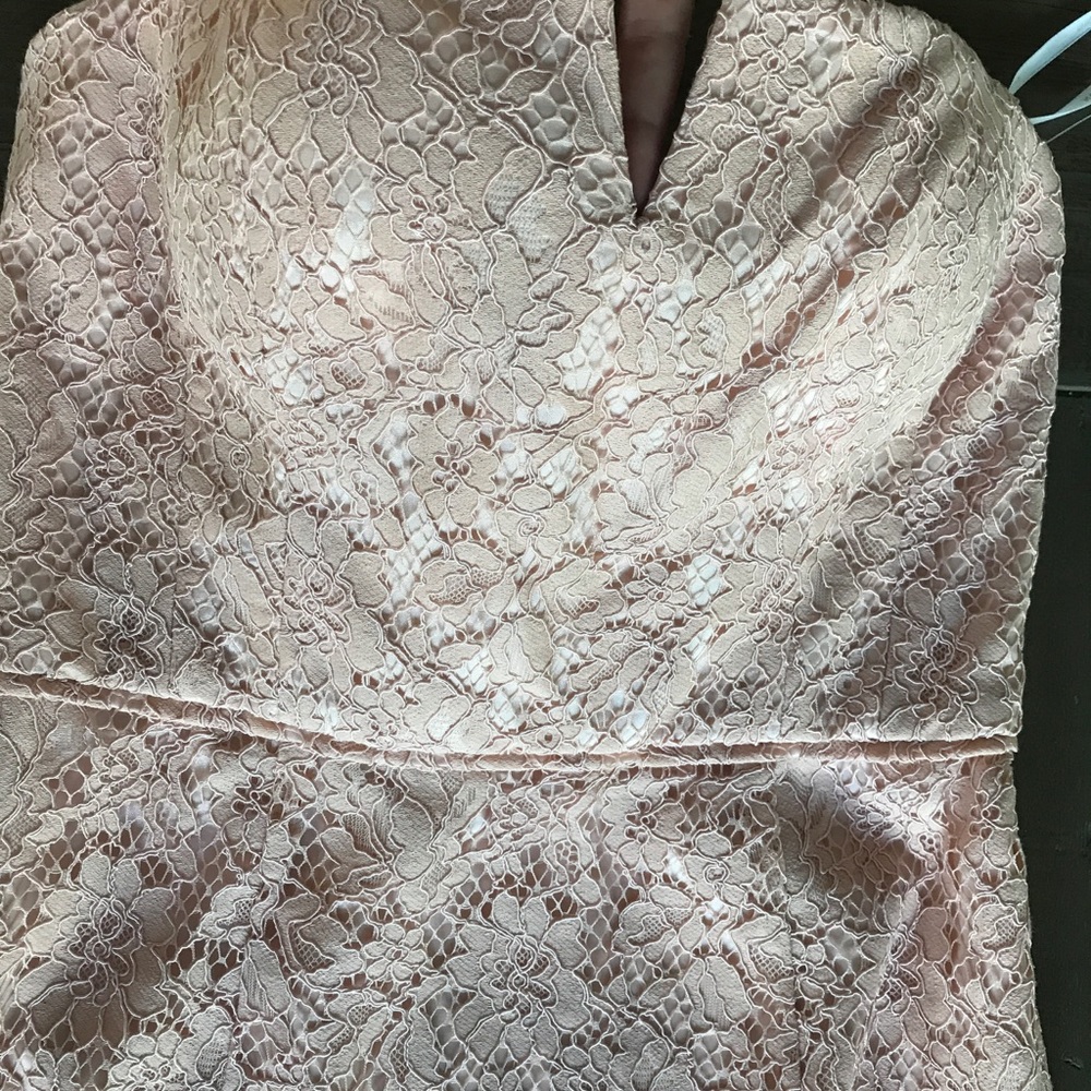 BHLDN lace floor length dress